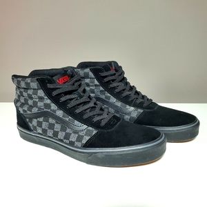 Vans SK8 HI Notchback Black Gray Checkerboard 10.5